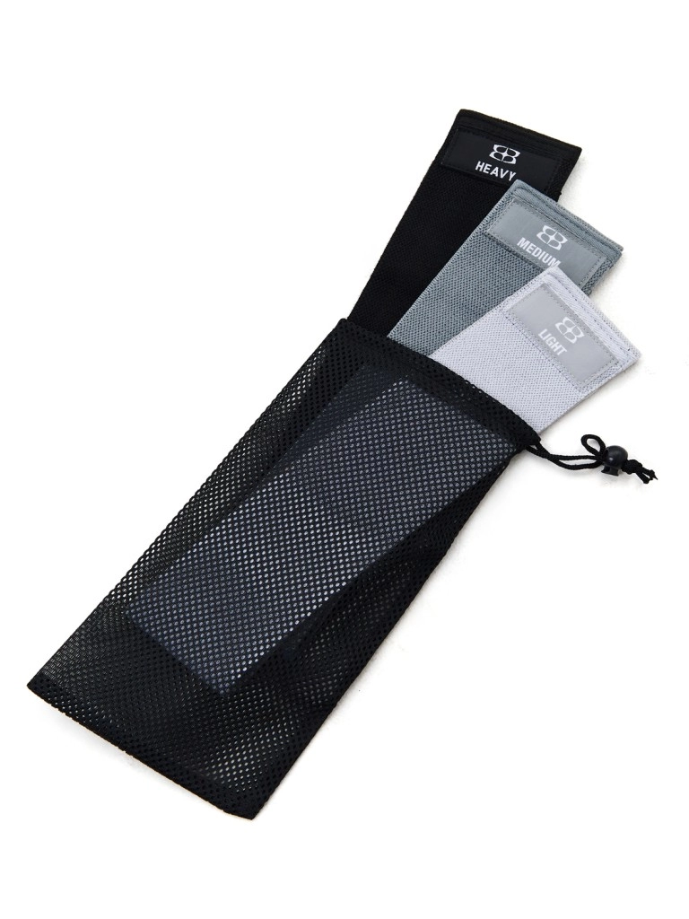 Набор тканевых фитнес-резинок BODY ICON (Set Gray)